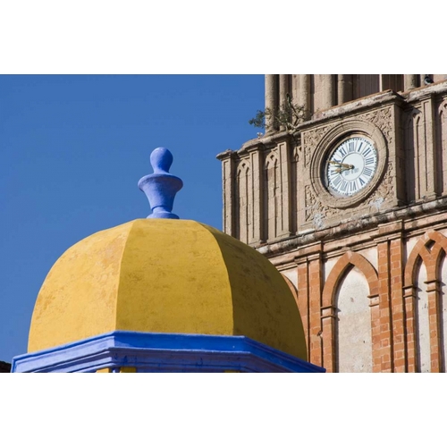 Mexico Yellow dome of Church of San Rafael